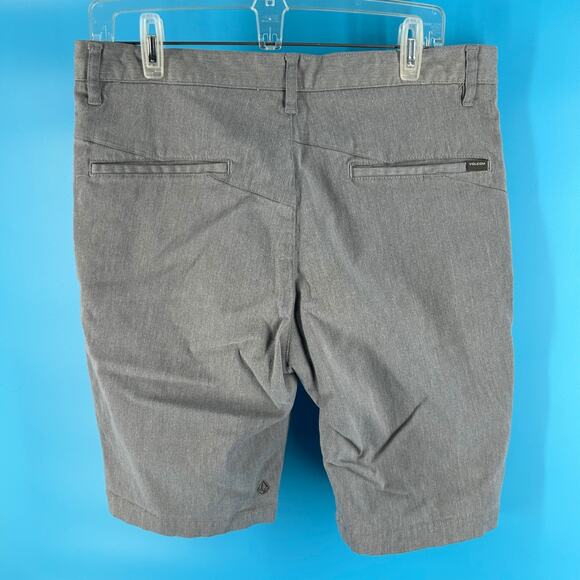Volcom Shorts Men 32 Gray Chino Casual Streetwear Skate Everyday - Picture 7 of 12